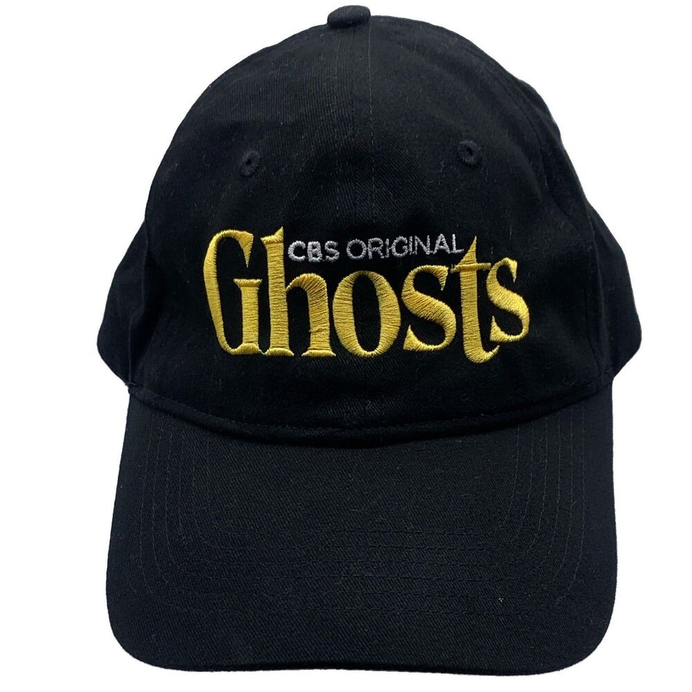 CBS Original Ghosts Black Adjustable Hat Cap One Size Fits Most Television